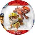 Paw Patrol Chase & Marshall Clear Orbz Foil Balloons 15